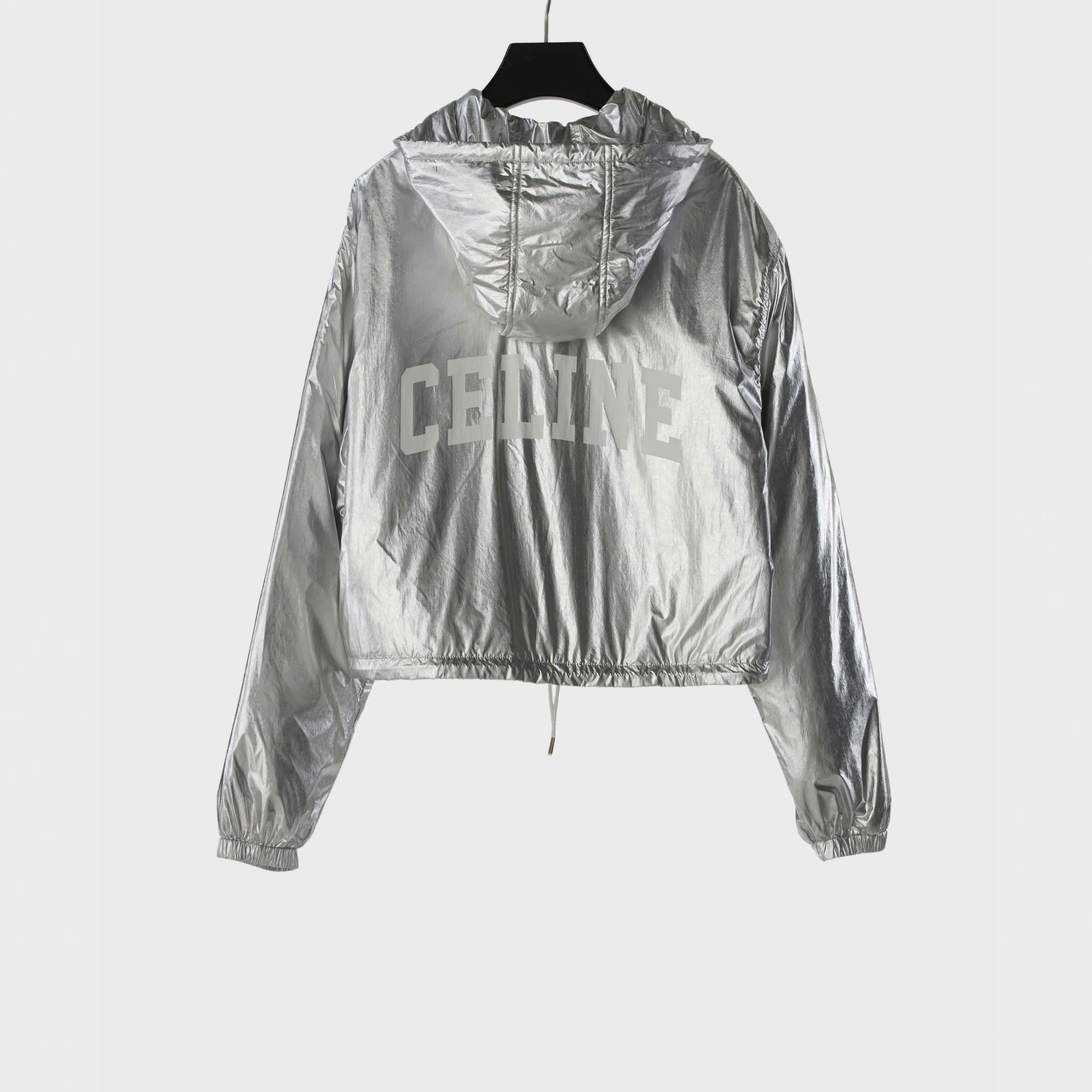 Cropped Skate Jacket - Silver